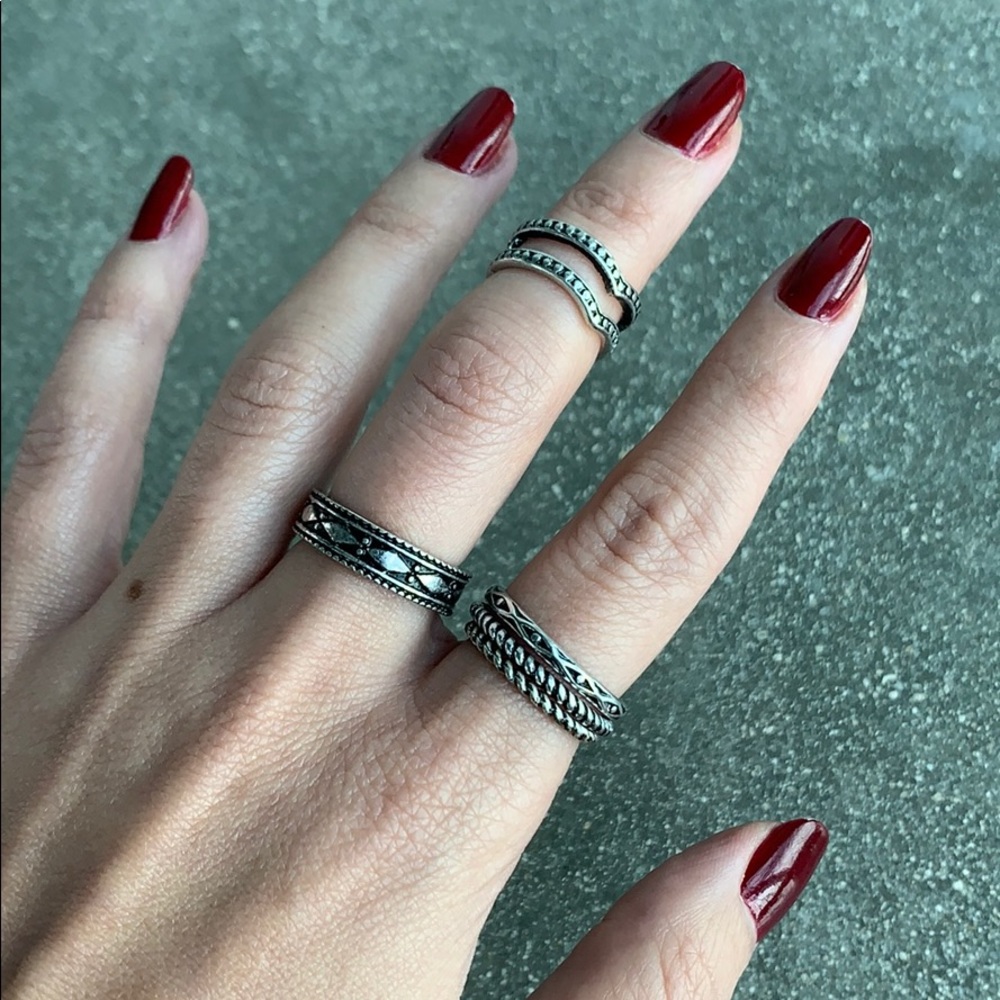 5 Ring Bundle B.Silver